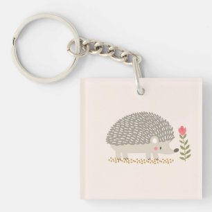 Happy Hedge Wall Art Key Ring