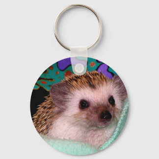 Happy Hedgehog Key Ring