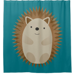 Happy Hedgehog Shower Curtain