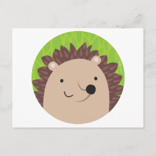 Happy Hedgehog - Woodland Friends Postcard