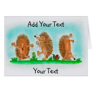 Happy Hedgehogs Drawing