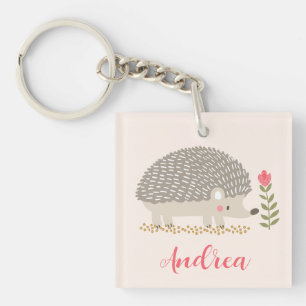 Happy Hedgie Key Ring