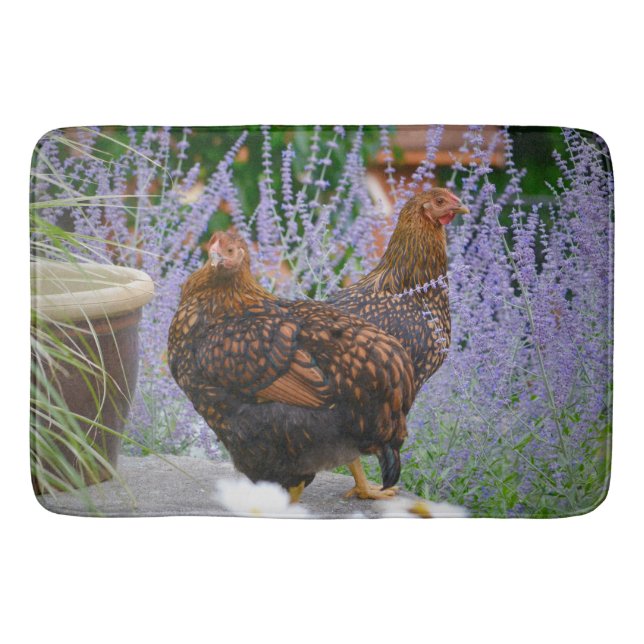 Happy Hens Bath Mat (Front)
