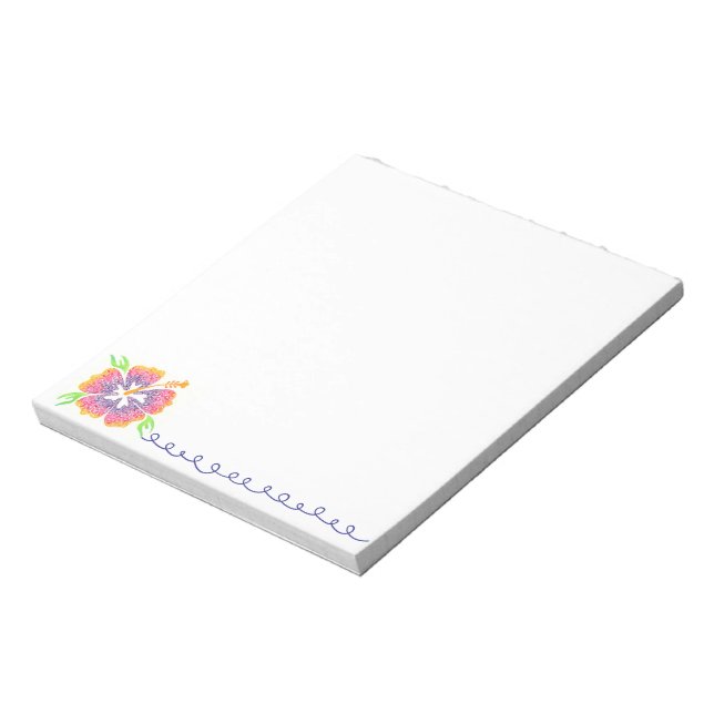 Happy Hibiscus Notepad (Rotated)