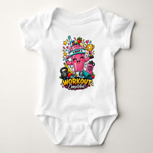 Happy HIIT Smoothie Champion Workout Completed Car Baby Bodysuit