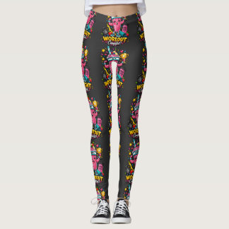 Happy HIIT Smoothie Champion Workout Completed Car Leggings