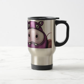 Happy Hippo Crochet Hippo Travel Mug