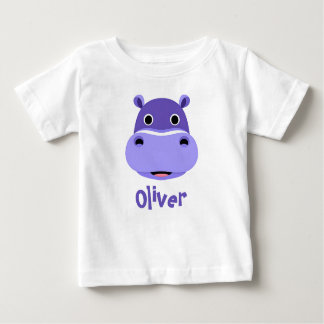 Happy Hippo Face Baby T-Shirt