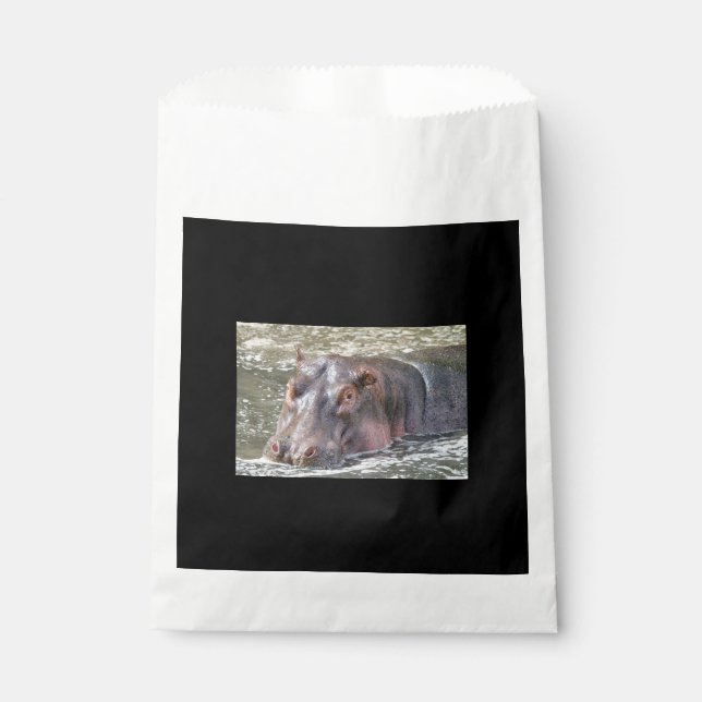 Happy Hippo Favour Bag (Front)