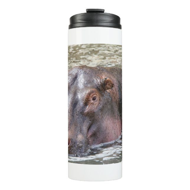 Happy Hippo Thermal Tumbler (Front)