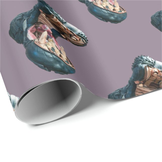 Happy Hippo Wrapping Paper (Roll Corner)