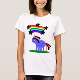 Happy Hippy Rainbow Unicorn T-Shirt