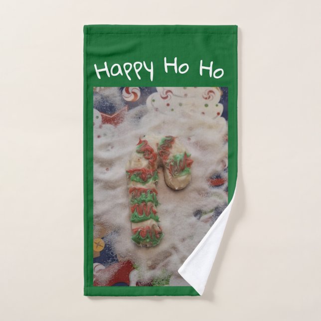 Happy HO HO Cookie Hand Towel (Hand Towel)