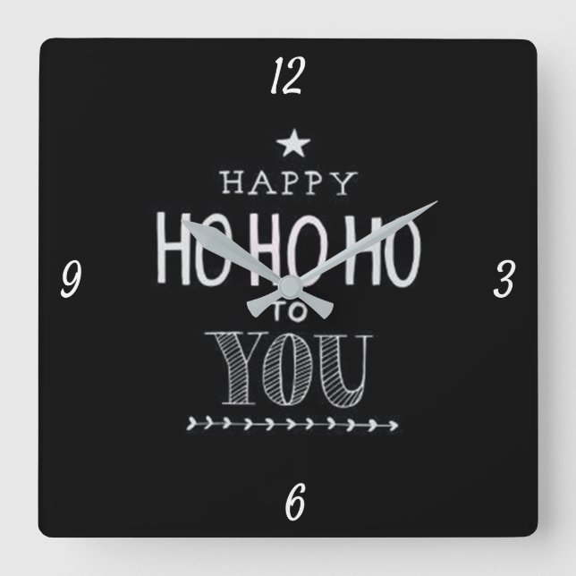 *HAPPY HO HO HO TO YOU*  CHRISTMAS CLOCK (Front)