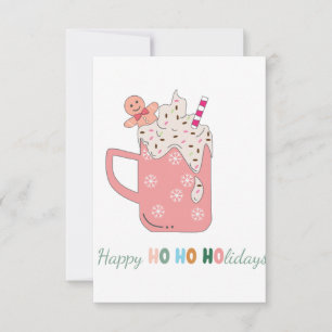 Happy Ho Ho Holidays Thank You Card