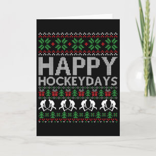 Happy Hockey Days, Funny Christmas Hockey Lovers Card