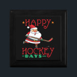 Happy Hockey Days - Hockey Christmas Gift Box<br><div class="desc">Happy Hockey Days - Hockey Christmas</div>