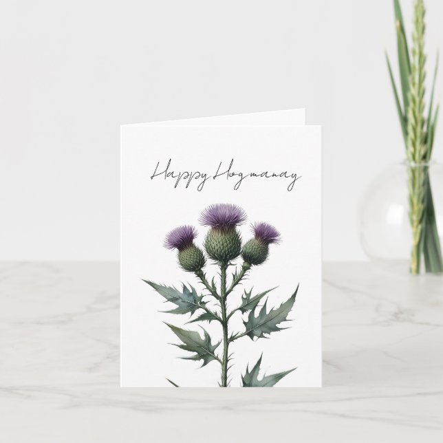 Happy Hogmanay Holiday Card (Front)