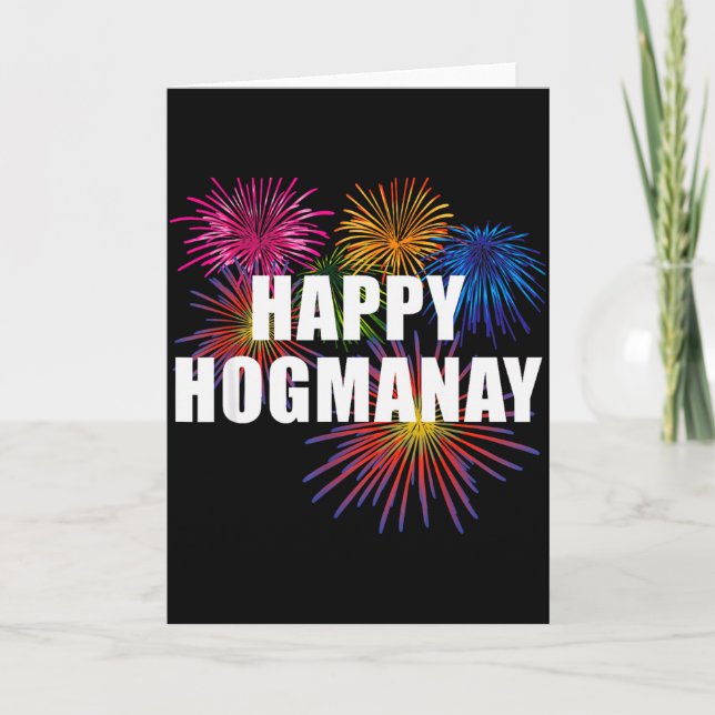 Happy Hogmanay Scotland New Years Eve Womens Top  Card (Front)