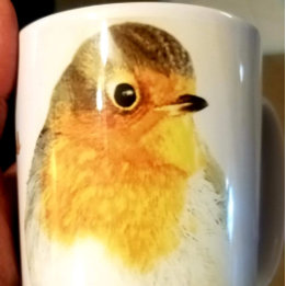 Happy Hoilidays Christmas Bird Coffee Mug