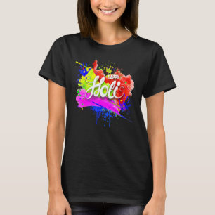Happy Holi 2022 India Colours Spring Festival Hind T-Shirt
