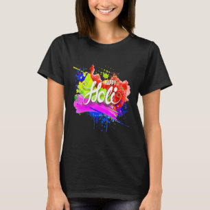Happy Holi 2022 India Colours Spring Festival Hind T-Shirt