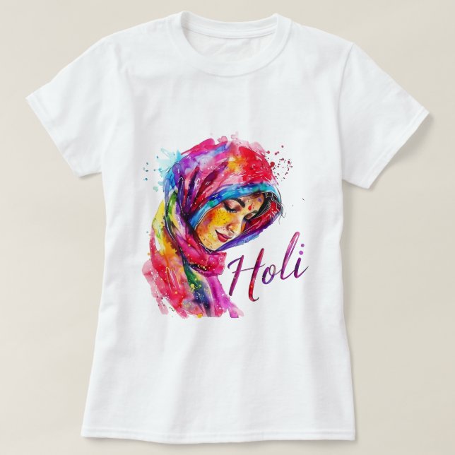 Happy Holi Colour Splash Women’s Top (Design Front)