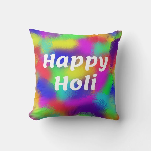 Happy Holi Cushion (Front)