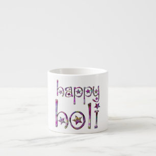 Happy Holi Hindu Spring Festival of Colours Espresso Cup