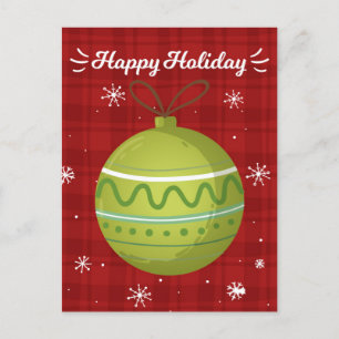 Happy Holiday Christmas New Year Card