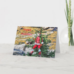 "Happy Holiday" Chump the Reindeer (5 x 7) Card