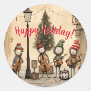 Happy Holiday Custom Christmas Sticker