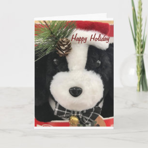 HAPPY HOLIDAY FROM A CUTE "CHRISTMAS PUPPY" CARD