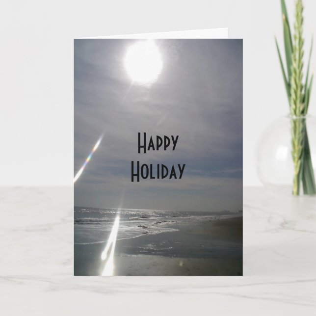 "HAPPY HOLIDAY" FROM THE BEACH HOLIDAY CARD (Front)