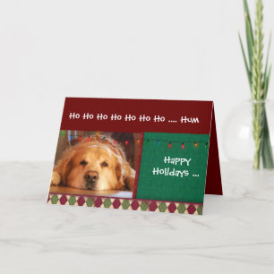 Happy Holiday from the dog Dog Card