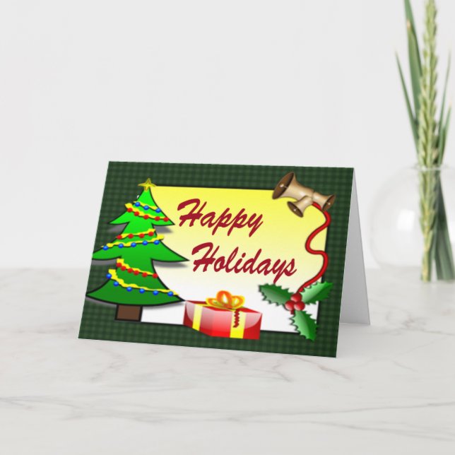 Happy Holiday Greeting Card (Front)