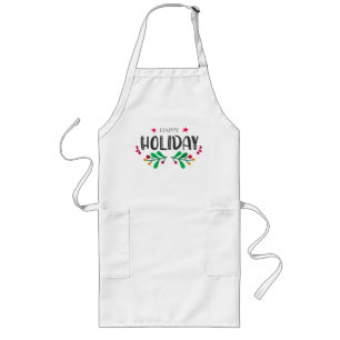 Happy Holiday Long Apron