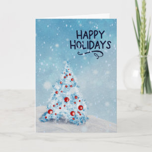 Happy Holiday Merry Christmas Tree Card