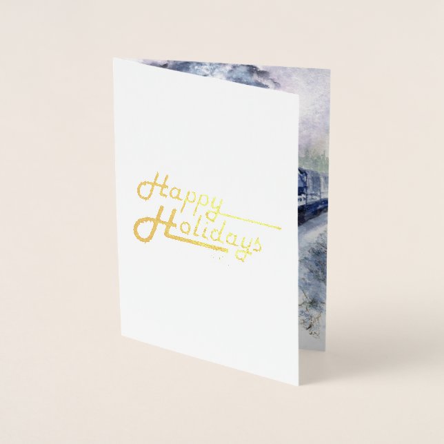 Happy Holiday Northern Express Foil Card (Front)