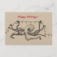Happy Holiday Octopus Card