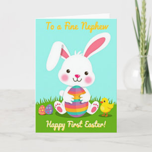 Happy Holiday Rabbit Friend Card