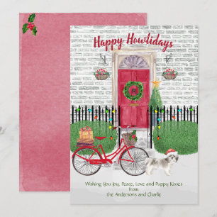 Happy Holiday Short Hair Shih Tsu Bicycle Red Door