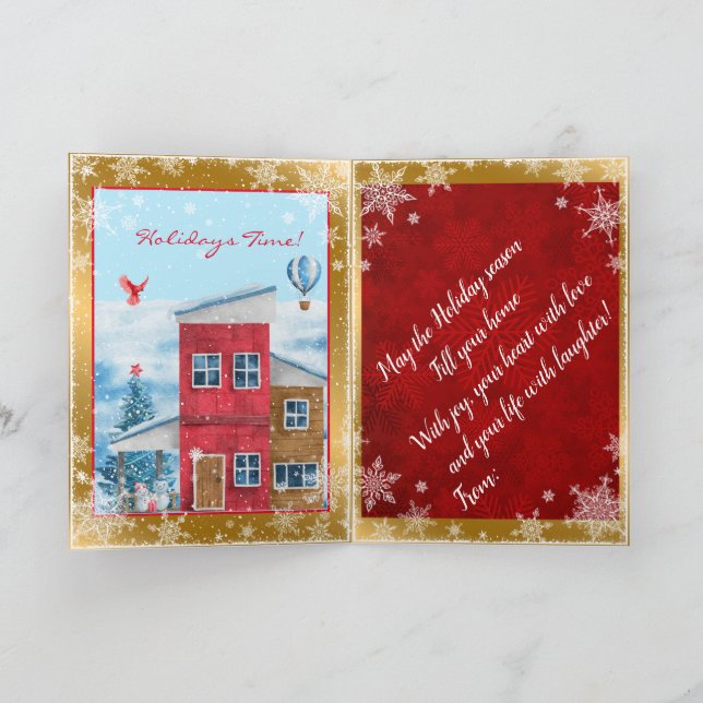 Happy Holiday Time Customise (Inside)