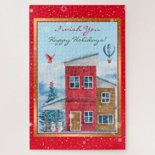 Happy Holiday Time Customise Jigsaw Puzzle