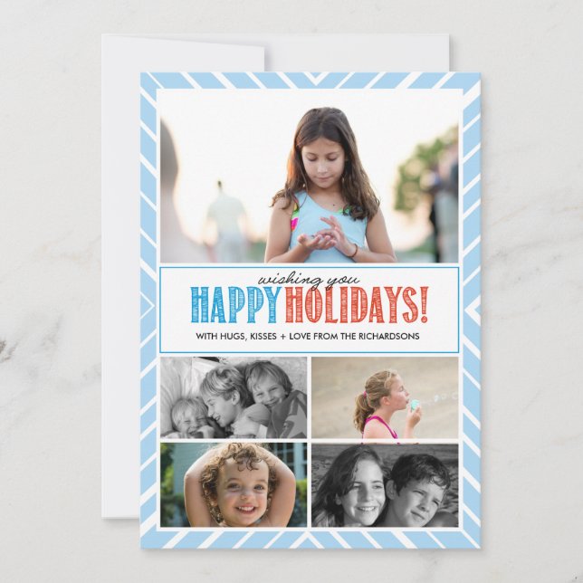 Happy Holiday Wishes x5 Card (Front)