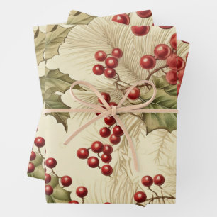 Happy Holiday Wrapping Paper Sheet