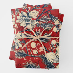 Happy Holiday Wrapping Paper Sheet