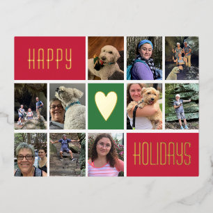 Happy Holidays 10 Custom Photo Postcard