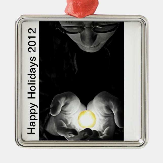 Happy Holidays 2012 Metal Tree Decoration (Front)