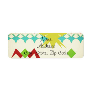 Happy Holidays 2018 Return Address Label